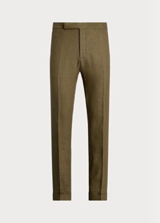 Pantaloni de costum Ralph Lauren Gregory pentru bărbați Olive Pantaloni de costum Ralph Lauren Gregory pentru bărbați Olive