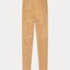 Pantaloni de damă kaki Ralph Lauren din piele de miel din piele de căprioară Pantaloni de damă kaki Ralph Lauren din piele de miel din piele de căprioară