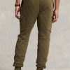 Pantaloni de jogger cargo din jerseu de lux Ralph Lauren pentru bărbați Olive