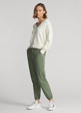 Pantaloni de jogger cu întindere în patru direcții Ralph Lauren, verzi, pentru femei Pantaloni de jogger cu întindere în patru direcții Ralph Lauren, verzi, pentru femei