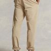 Pantaloni de pânză cu pliuri largi Ralph Lauren pentru bărbați kaki Pantaloni de pânză cu pliuri largi Ralph Lauren pentru bărbați kaki