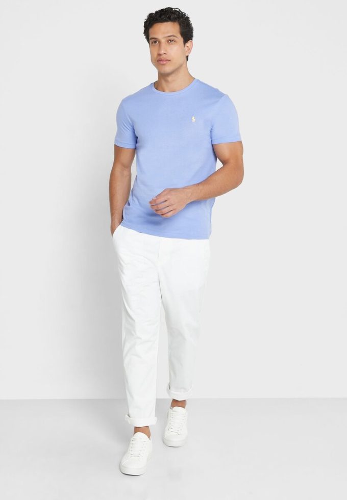 Pantaloni de sport albi Ralph Lauren Prepster pentru bărbați Pantaloni de sport albi Ralph Lauren Prepster pentru bărbați