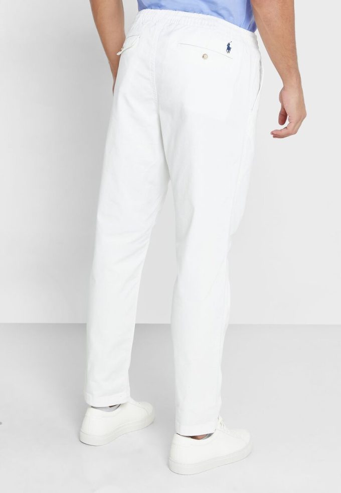 Pantaloni de sport albi Ralph Lauren Prepster pentru bărbați Pantaloni de sport albi Ralph Lauren Prepster pentru bărbați