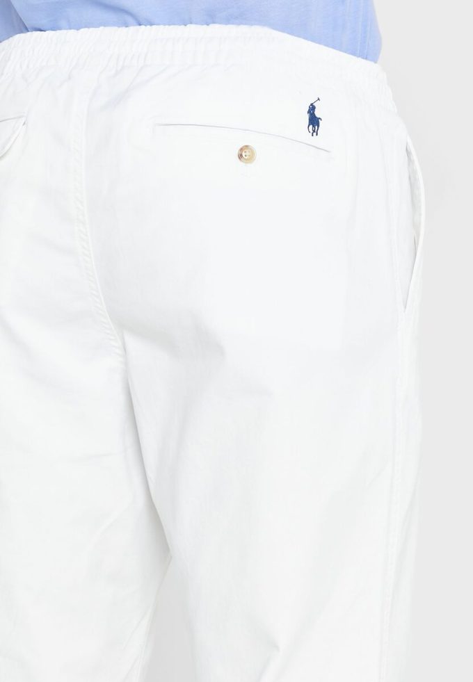 Pantaloni de sport albi Ralph Lauren Prepster pentru bărbați Pantaloni de sport albi Ralph Lauren Prepster pentru bărbați