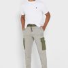 Pantaloni de sport cu imprimeu Ralph Lauren gri pentru bărbați Pantaloni de sport cu imprimeu Ralph Lauren gri pentru bărbați