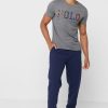 Pantaloni de sport cu manșete cu șnur Ralph Lauren pentru bărbați bleumarin Pantaloni de sport cu manșete cu șnur Ralph Lauren pentru bărbați bleumarin