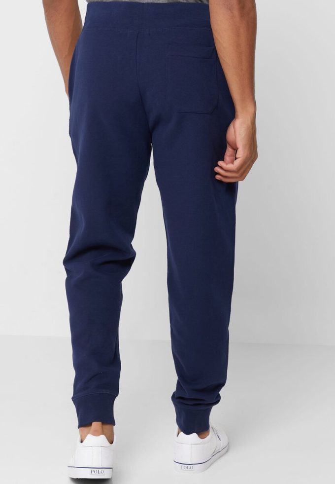 Pantaloni de sport cu manșete cu șnur Ralph Lauren pentru bărbați bleumarin Pantaloni de sport cu manșete cu șnur Ralph Lauren pentru bărbați bleumarin