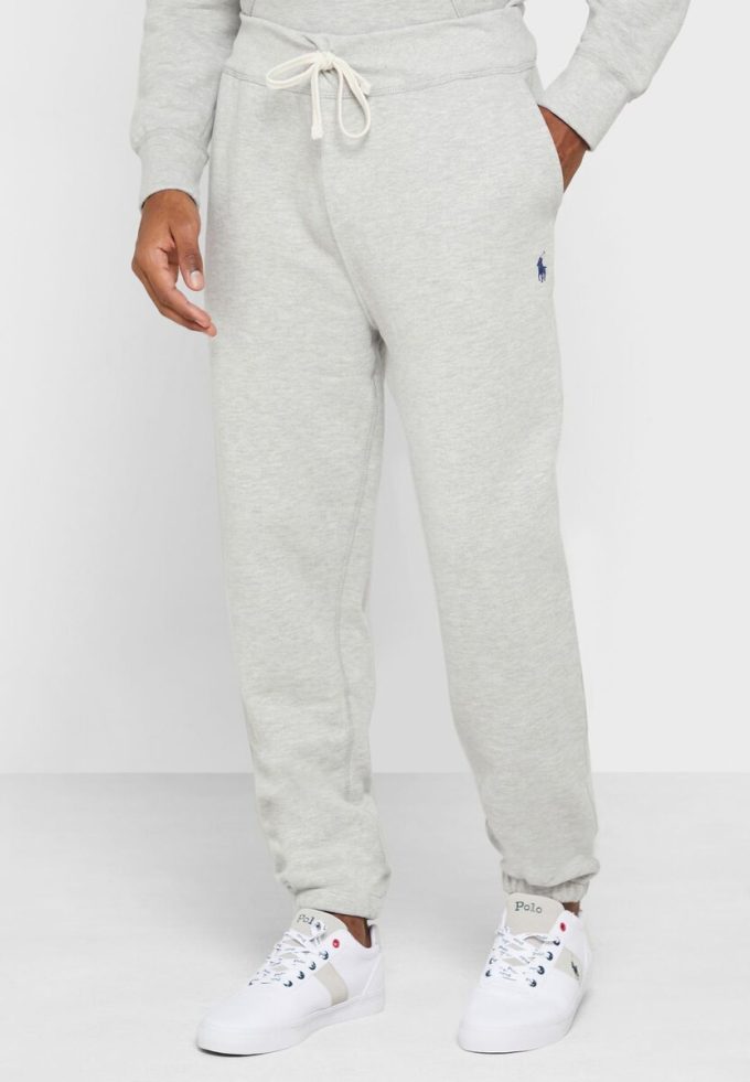 Pantaloni de sport cu șnur Ralph Lauren gri pentru bărbați Pantaloni de sport cu șnur Ralph Lauren gri pentru bărbați