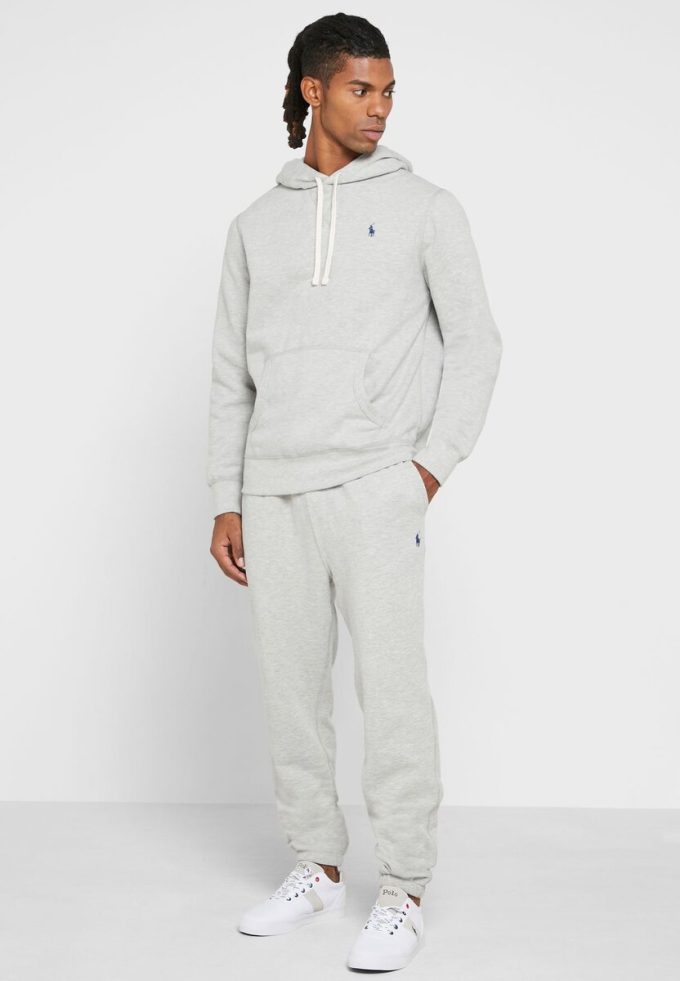 Pantaloni de sport cu șnur Ralph Lauren gri pentru bărbați Pantaloni de sport cu șnur Ralph Lauren gri pentru bărbați