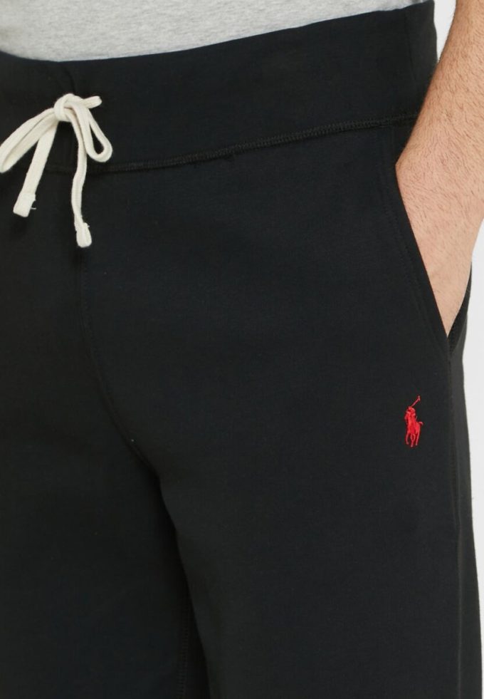 Pantaloni de sport cu șnur Ralph Lauren negri pentru bărbați Pantaloni de sport cu șnur Ralph Lauren negri pentru bărbați