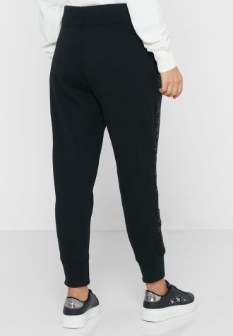 Pantaloni de sport cu talie înaltă Ralph Lauren de damă negri