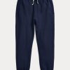 Pantaloni de sport din lână Ralph Lauren pentru femei bleumarin Pantaloni de sport din lână Ralph Lauren pentru femei bleumarin