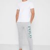 Pantaloni de sport gri pentru bărbați, cu logo-ul Ralph Lauren Pantaloni de sport gri pentru bărbați, cu logo-ul Ralph Lauren