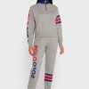 Pantaloni de sport gri pentru femei Ralph Lauren Logo Joggers Pantaloni de sport gri pentru femei Ralph Lauren Logo Joggers