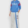 Pantaloni de sport Ralph Lauren cu dungi laterale de damă bej Pantaloni de sport Ralph Lauren cu dungi laterale de damă bej