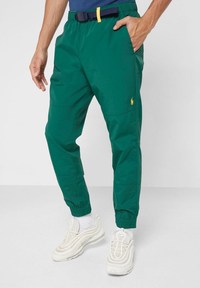 Pantaloni de sport Ralph Lauren Essential verzi pentru bărbați Pantaloni de sport Ralph Lauren Essential verzi pentru bărbați
