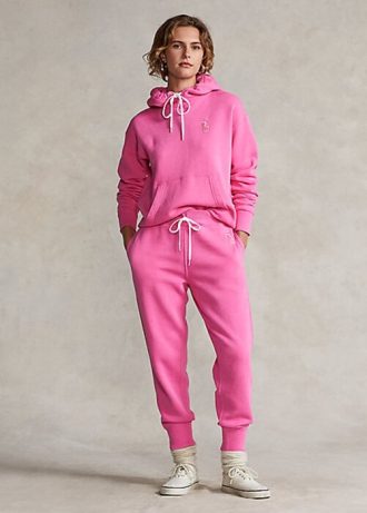 Pantaloni de sport roz pentru femei Ralph Lauren Pink Pony Fleece