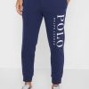 Pantaloni de trening cu manșetă cu logo Ralph Lauren pentru bărbați bleumarin Pantaloni de trening cu manșetă cu logo Ralph Lauren pentru bărbați bleumarin