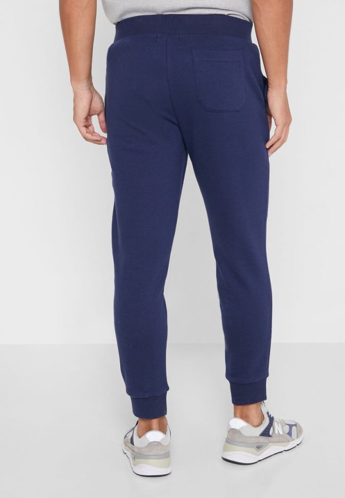 Pantaloni de trening cu manșetă cu logo Ralph Lauren pentru bărbați bleumarin Pantaloni de trening cu manșetă cu logo Ralph Lauren pentru bărbați bleumarin