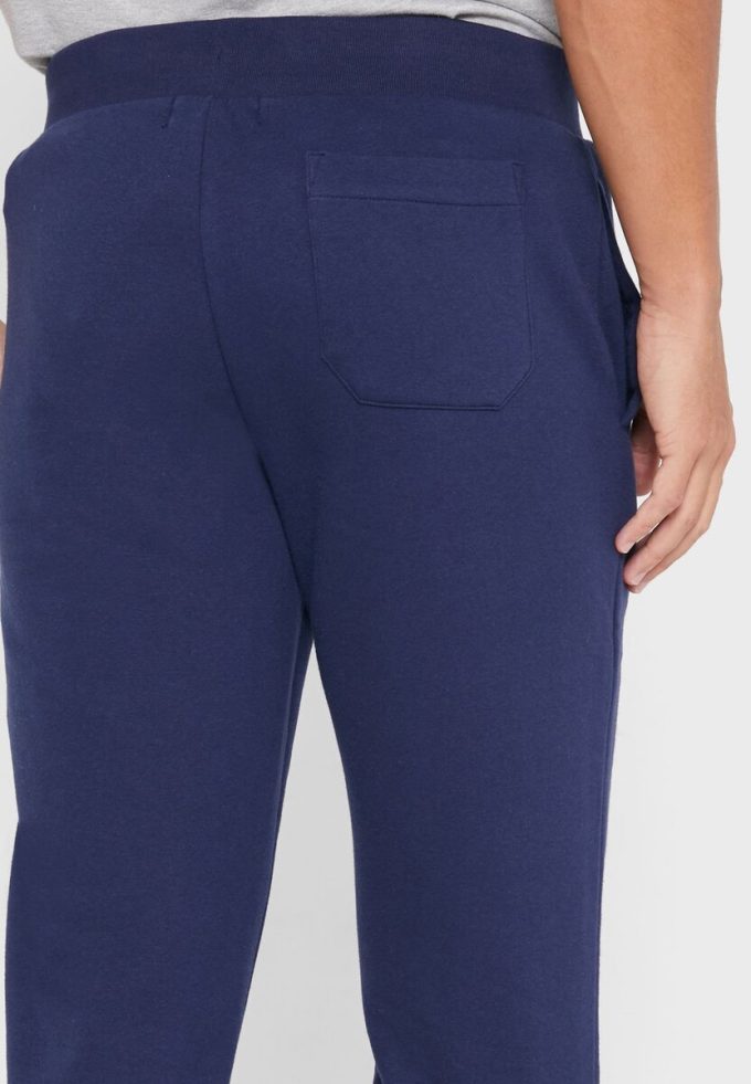 Pantaloni de trening cu manșetă cu logo Ralph Lauren pentru bărbați bleumarin Pantaloni de trening cu manșetă cu logo Ralph Lauren pentru bărbați bleumarin