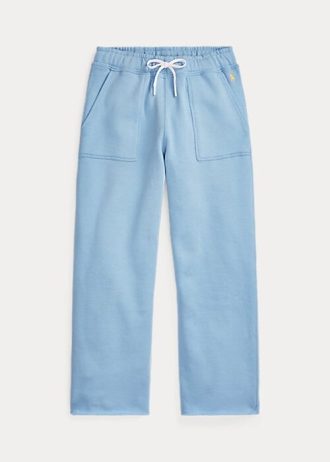 Pantaloni de trening din lână cu toc tăiat Ralph Lauren de damă albaștri