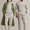 Pantaloni de trening din lână Ralph Lauren gri pentru damă Pantaloni de trening din lână Ralph Lauren gri pentru damă