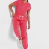 Pantaloni de trening pentru femei Ralph Lauren cu talie înaltă, glezne, roz Pantaloni de trening pentru femei Ralph Lauren cu talie înaltă, glezne, roz
