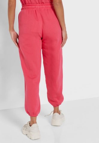 Pantaloni de trening pentru femei Ralph Lauren cu talie înaltă, glezne, roz Pantaloni de trening pentru femei Ralph Lauren cu talie înaltă, glezne, roz