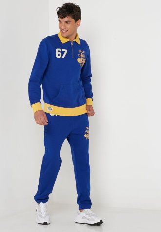 Pantaloni de trening Ralph Lauren Essential pentru bărbați albaștri Pantaloni de trening Ralph Lauren Essential pentru bărbați albaștri