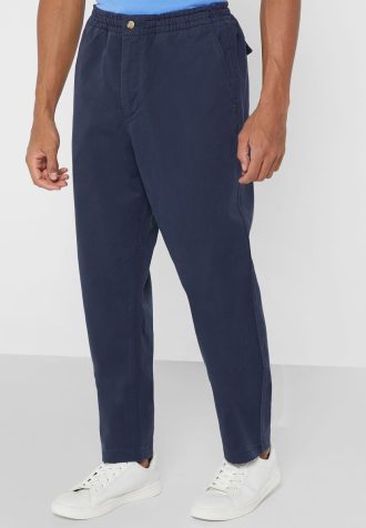 Pantaloni de trening Ralph Lauren Essential pentru bărbați bleumarin Pantaloni de trening Ralph Lauren Essential pentru bărbați bleumarin