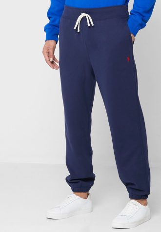Pantaloni de trening Ralph Lauren Essential pentru bărbați bleumarin Pantaloni de trening Ralph Lauren Essential pentru bărbați bleumarin