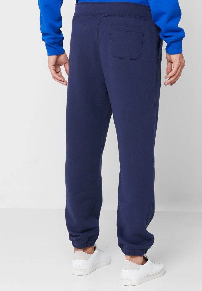 Pantaloni de trening Ralph Lauren Essential pentru bărbați bleumarin Pantaloni de trening Ralph Lauren Essential pentru bărbați bleumarin