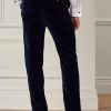 Pantaloni formali din catifea Gregory Ralph Lauren pentru bărbați bleumarin