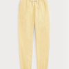 Pantaloni galbeni de atletism din lână Ralph Lauren pentru femei Pantaloni galbeni de atletism din lână Ralph Lauren pentru femei