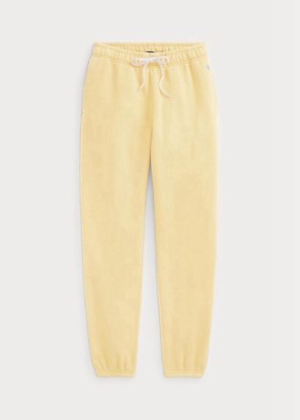 Pantaloni galbeni de atletism din lână Ralph Lauren pentru femei Pantaloni galbeni de atletism din lână Ralph Lauren pentru femei