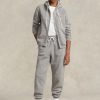 Pantaloni gri pentru atletism din lână Ralph Lauren pentru femei Pantaloni gri pentru atletism din lână Ralph Lauren pentru femei
