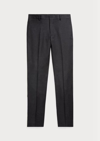 Pantaloni gri pentru bărbați Ralph Lauren slim fit din lână Pantaloni gri pentru bărbați Ralph Lauren slim fit din lână