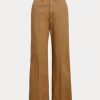 Pantaloni largi chino Ralph Lauren kaki pentru femei Pantaloni largi chino Ralph Lauren kaki pentru femei
