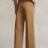 Pantaloni largi chino Ralph Lauren kaki pentru femei Pantaloni largi chino Ralph Lauren kaki pentru femei