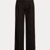 Pantaloni largi din crepon de lână Ralph Lauren, negri, pentru femei Pantaloni largi din crepon de lână Ralph Lauren, negri, pentru femei
