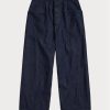 Pantaloni largi din denim din bumbac și in Ralph Lauren pentru damă