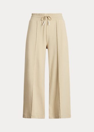 Pantaloni largi din lână de damă, bej, Ralph Lauren