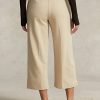 Pantaloni largi din lână de damă, bej, Ralph Lauren