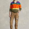 Pantaloni maro din pânză învechiți Ralph Lauren pentru bărbați Pantaloni maro din pânză învechiți Ralph Lauren pentru bărbați