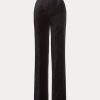 Pantaloni negri din catifea Ralph Lauren Declynn de damă