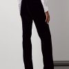 Pantaloni negri din catifea Ralph Lauren Declynn de damă