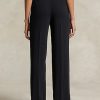 Pantaloni negri din satin Ralph Lauren pentru femei Pantaloni negri din satin Ralph Lauren pentru femei