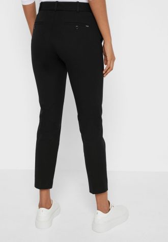 Pantaloni negri pentru femei Ralph Lauren cu talie înaltă