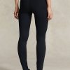 Pantaloni negri pentru femei Ralph Lauren Stirrup Stretch Pantaloni negri pentru femei Ralph Lauren Stirrup Stretch