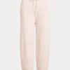 Pantaloni roz pentru femei Ralph Lauren din cașmir